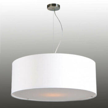 Pendelleuchte Lampenschirm mit Drahtseilabhängung Stoff 58/20 cm
