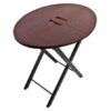 Signature Klapptisch Leder hellbraun AP-108-A01 – Bild 6