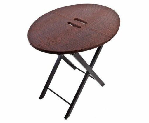 Signature Klapptisch Leder hellbraun AP-108-A01