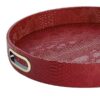 Signature Tablett Leder rund rot AP-101-1229-M – Bild 2