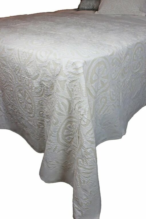 Indradanush – Tagesdecke creme in 3 Größen 240 x 260 cm / 170 x 270 cm / 150 x 225 cm