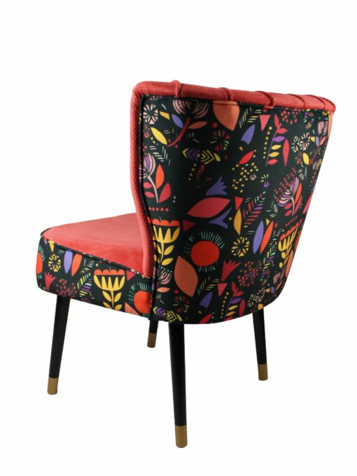SIGNATURE HOME – Lounge Sessel mit Charakter Stoffkombi grün-gemustert