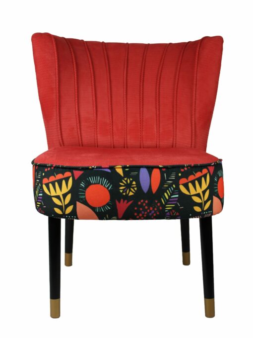 SIGNATURE HOME – Lounge Sessel mit Charakter Stoffkombi grün-gemustert