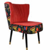SIGNATURE HOME - Lounge Sessel mit Charakter Stoffkombi grün-gemustert – Bild 6