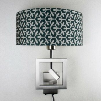Wandlampe SI-EL-AL2 mit Stoffschirm