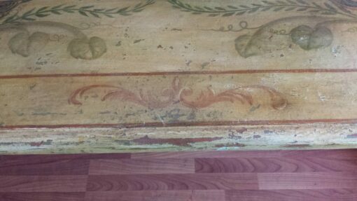 Einzigartiger Esstisch ca. 100 Jahre alt bemalt 260x110cm H76