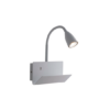 GULP Wandleuchte aus Metall mit verstellbarem Diffusor, Ablage und USB-Buchse – Bild 2