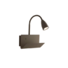 GULP Wandleuchte aus Metall mit verstellbarem Diffusor, Ablage und USB-Buchse – Bild 3