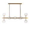 TEN BALL Deckenleuchte 110x45x86 Glas / Metall Golden – Bild 2
