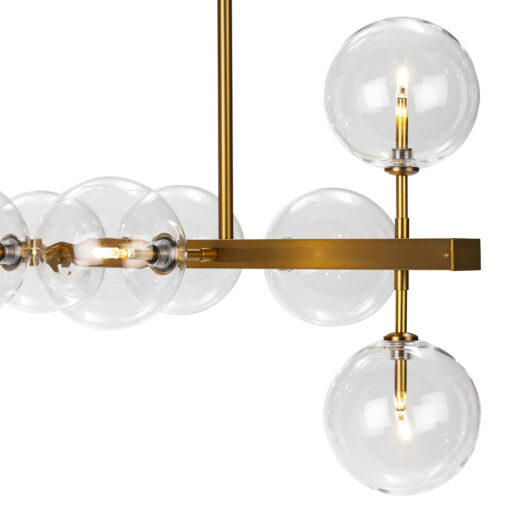TEN BALL Deckenleuchte 110x45x86 Glas / Metall Golden