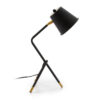 Tischlampe 24x24x39 Metall Schwarz/Golden – Bild 2