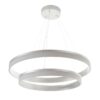 DUO ROUND Deckenleuchte 80x80x120 Metall Silber – Bild 2