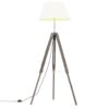 Stativlampe Teak Massivholz 4 Cm – Bild 2