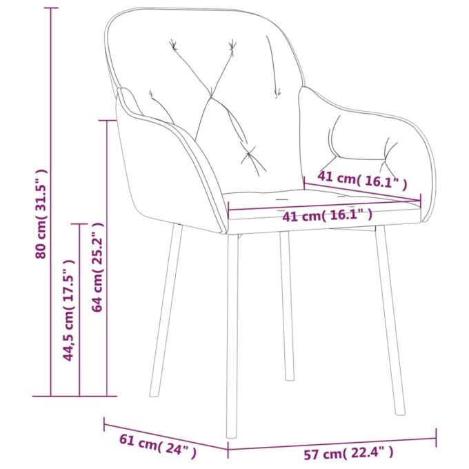 Esszimmerstühle Stk. Samt ergonomisch geformt – Bild 9