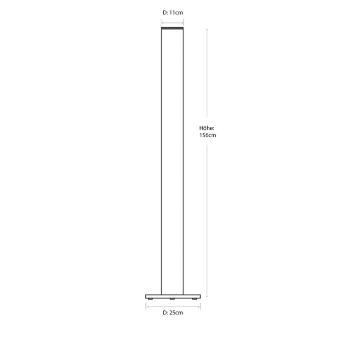 Columna Stehlampe Grafik Maße – Leuchtnatur